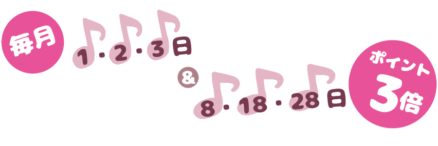 ポイント3倍day